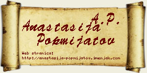 Anastasija Popmijatov vizit kartica